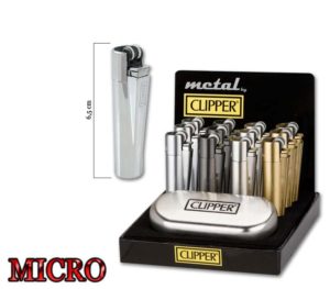 mechero clipper metal micro